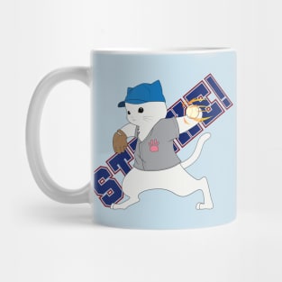 Baseball Pitcher Cat Mug